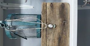 Mother Of Pearl Pendant Double Strand Necklace